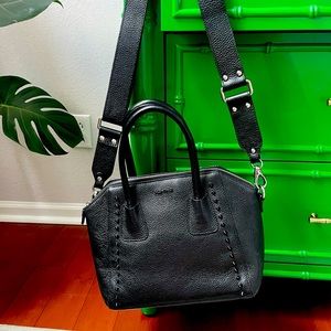 SOLD - MARIO VALENTINO studded black crossbody